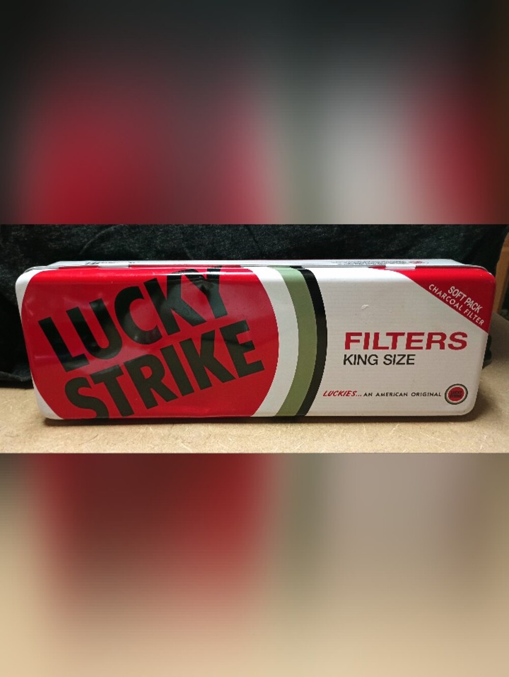 Lucky Strike Filters King Size Metal Tin - limited edition